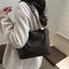 Street Style Large Pu Bucket Bag With Magnetic Closure For Casual Daily Use