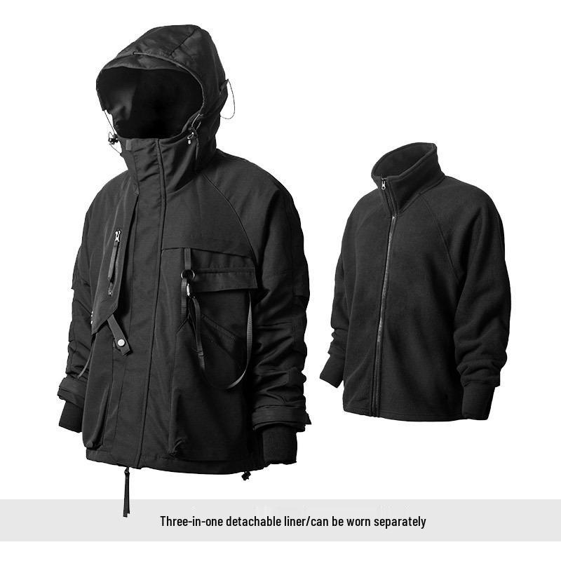 

AOGZ Унисекс Ветровка с капюшоном на весну/осень 2024 - Функциональная куртка в американском стиле L (64-82 kg)