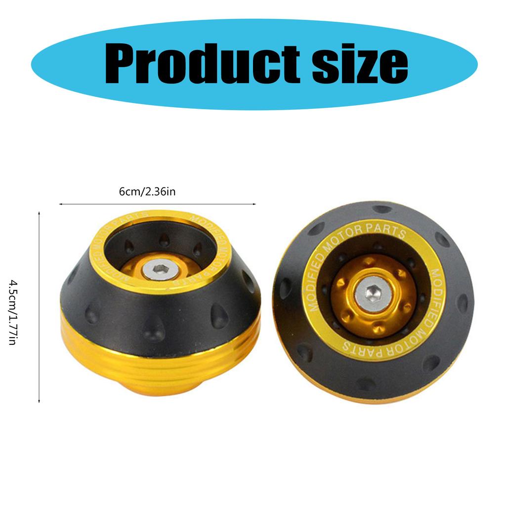 Aluminum Wheel Crash Protector Motorcycle Front Fork Frame Sliders Falling Protection Crash Pad Modification Accessories