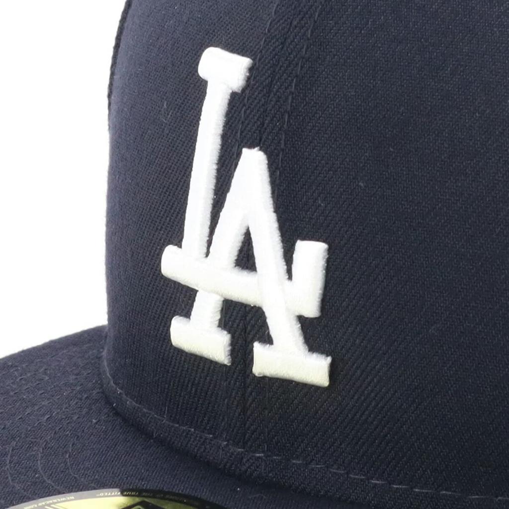 Flat Visor Cap MLB Dodgers LA Navy 7 5950 LOSDOD NVY SWHT 25J [New Era] 3/8