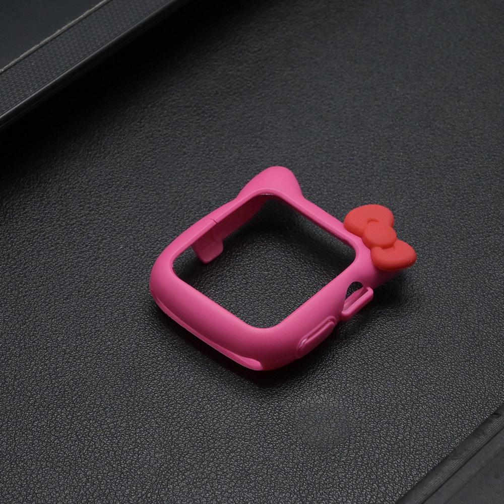 Damen Silikonhülle Stoßfänger Für Apple Watch 46mm 40mm 44mm 41 45 38 42mm Süße Cartoon Schutzhülle Für iWatch 11 10 9 8 6 SE3