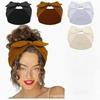 Solid Color Knotted Rabbit Ear Yoga Sport Headband - Sweat-Proof & Elastic