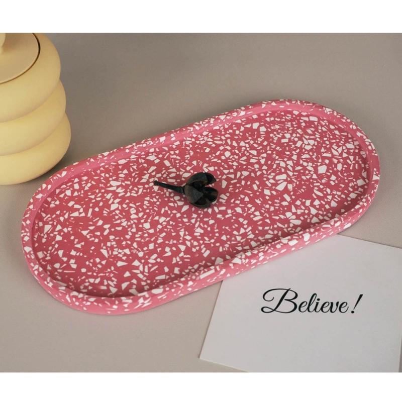 Stampo in Silicone per Sottobicchiere Ovale Stampo per Posacenere Fai da Te Stampo per Vassoio in Cemento e Gesso Stampo per Colata in Resina Epossidica Sottobicchiere Stampi Artigianato Decorazione per la Casa