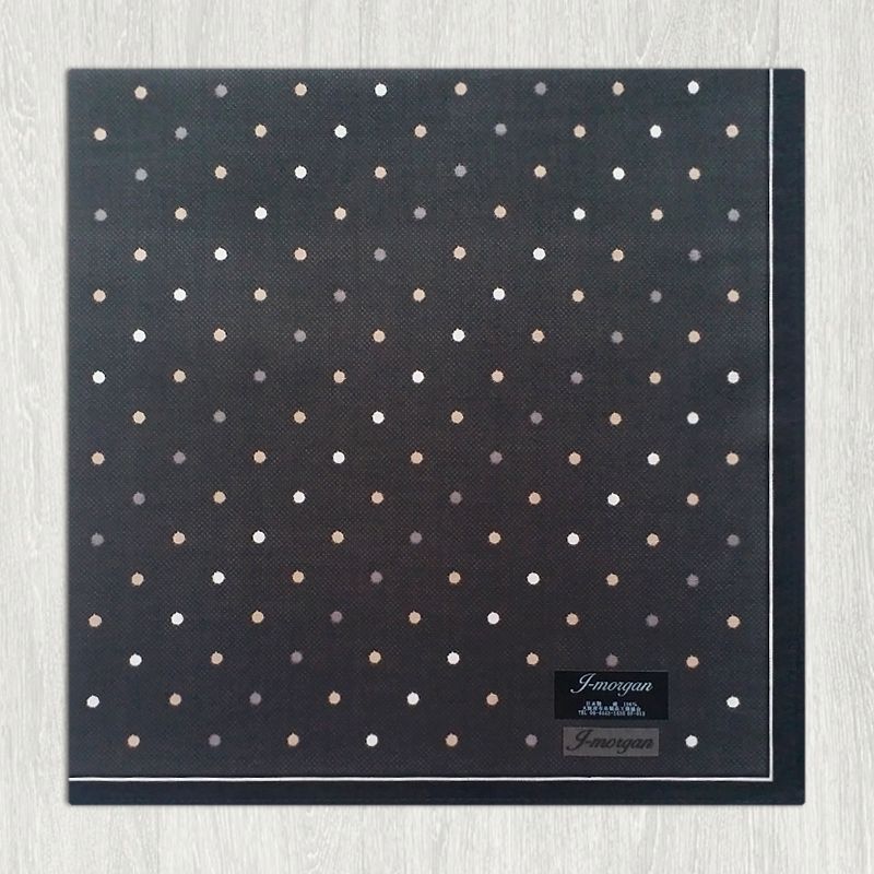 

Сделанный в Японии хлопковый впитывающий пот деловой носовой платок Dark gray background color