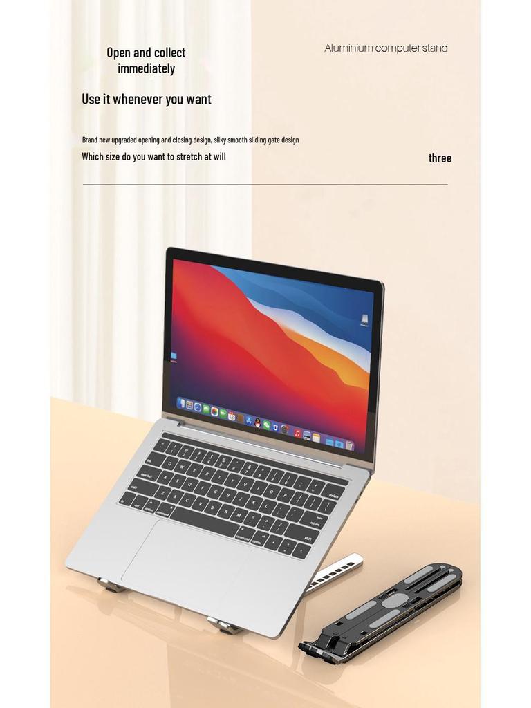 Folding Portable Aluminum Laptop Stand & Riser