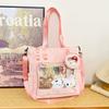 Large Capacity Clutter Bag Transparent Nylon Shoulder Bag Women's Tote Bag