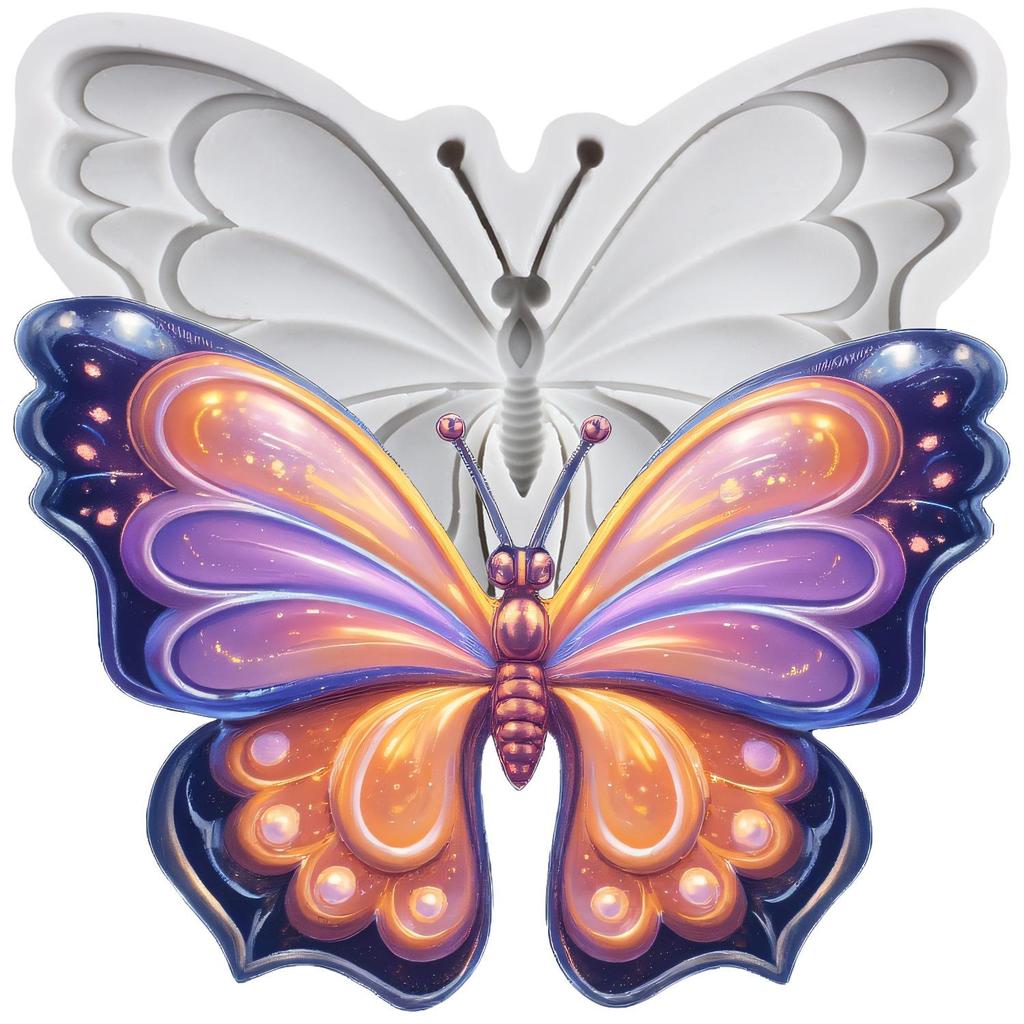 Butterfly Silicone Mold Butterfly Flower Fondant Molds Cake Decorating Tools Cupcake Topper Candy Sugar Craft Gum Paste Polymer Clay