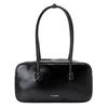 Genuine Leather Boston Bag High-quality Top-layer Cowhide Women's Large Capacity Shoulder Niche Bowling Pillow