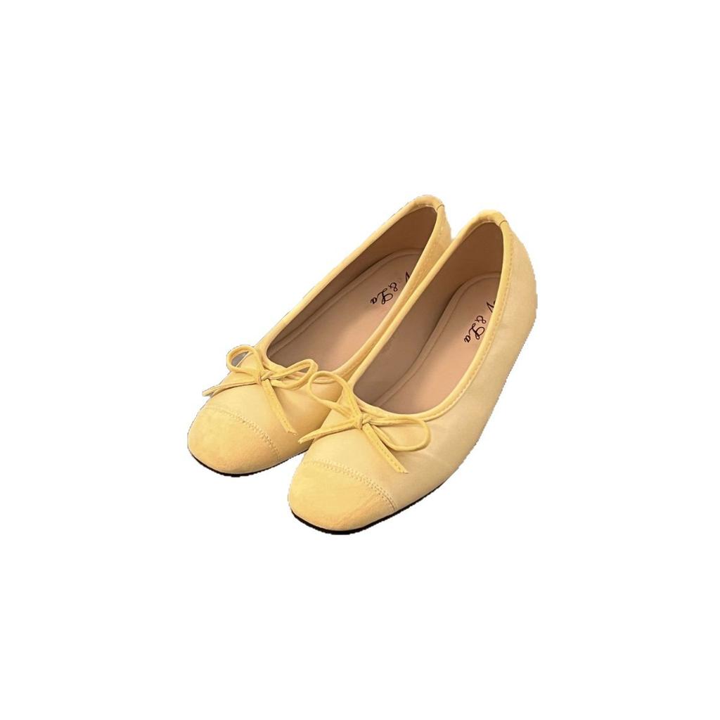 French Silver Inner Height Increase Single Shoes Women's 2025 New Spring and Summer Shallow Mouth Mary Jane Evening Shoes Ballet Style Beanie Shoes