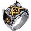 Retro Men's Ring Punk Sun Moon Index Finger Ring Jewelry
