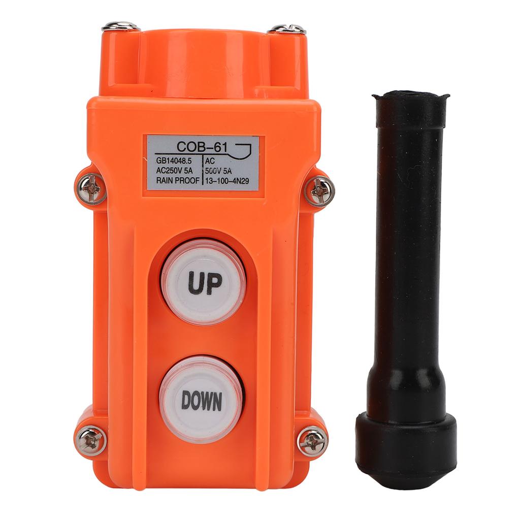 Crane Controller AC250V AC500V 5A Easy To Use Rainproof Small UP Down Hoist Push Button Switch