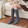 Ladies Autumn and Winter Warm Thickened Thin Legs Hollow Fishing Net Wool Pile Pile Calf Socks