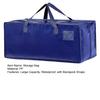 Waterproof Moving Bag Extra Large Heavy Duty Storage Tote Foldable Storage Bag with Backpack Straps Zippers Reinforced Handles for Packing Dorm