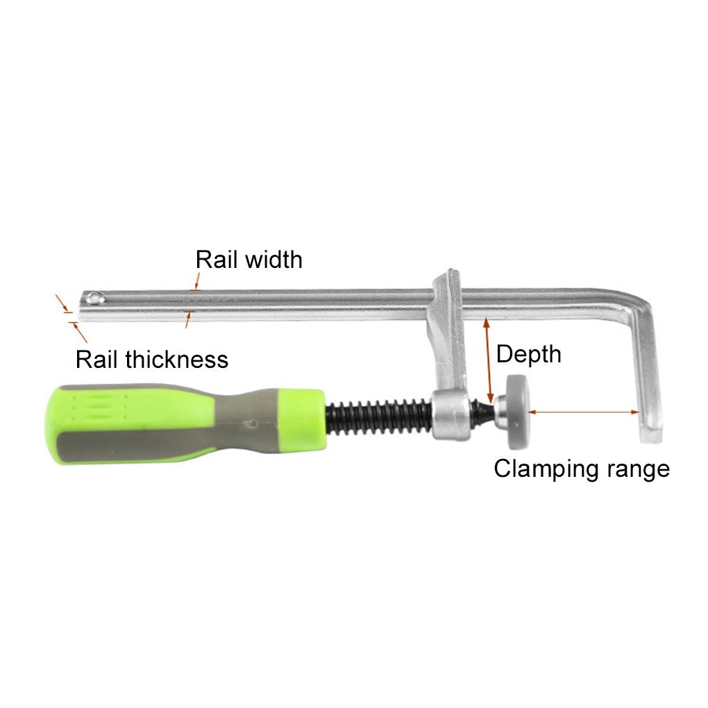 2pack/lot Rail Clamps With Quick Adjust Screw For Easy Handle Woodworking Rail Clamps Track Saw