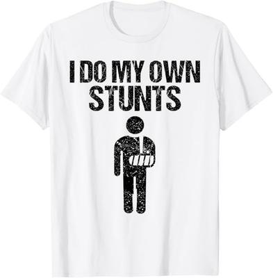 Zabawny Robię Własne Sztuczki | Złamana Ręka Prezent na Powrót do Zdrowia Dla Dzieci T-Shirt