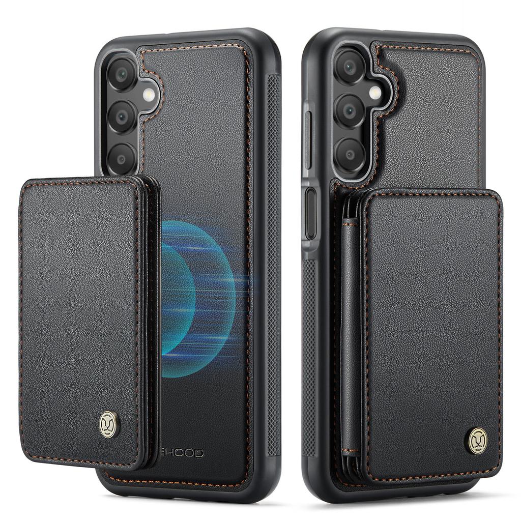 Applicable to Apple Samsung A16 mobile phone case S24FE magnetic suction split card bag brush A55 can be inserted into the card anti-drop leather case