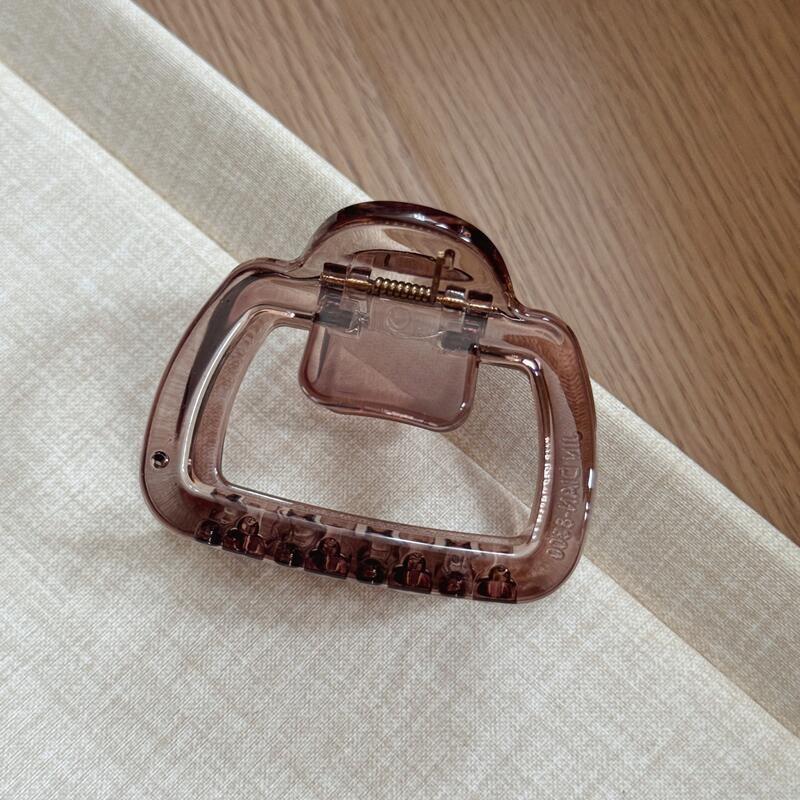 Leopardenmuster Haarklammern Clips Krabbenklemmen Frauen Mädchen Mittel Geometrisch Quadratischer Pferdeschwanzhalter Haarspangen Haarschmuck