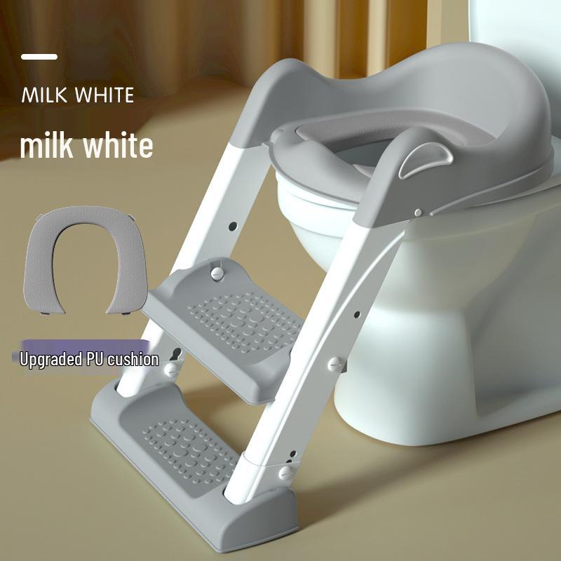 Skládací dětský toaletní žebřík s kruhem