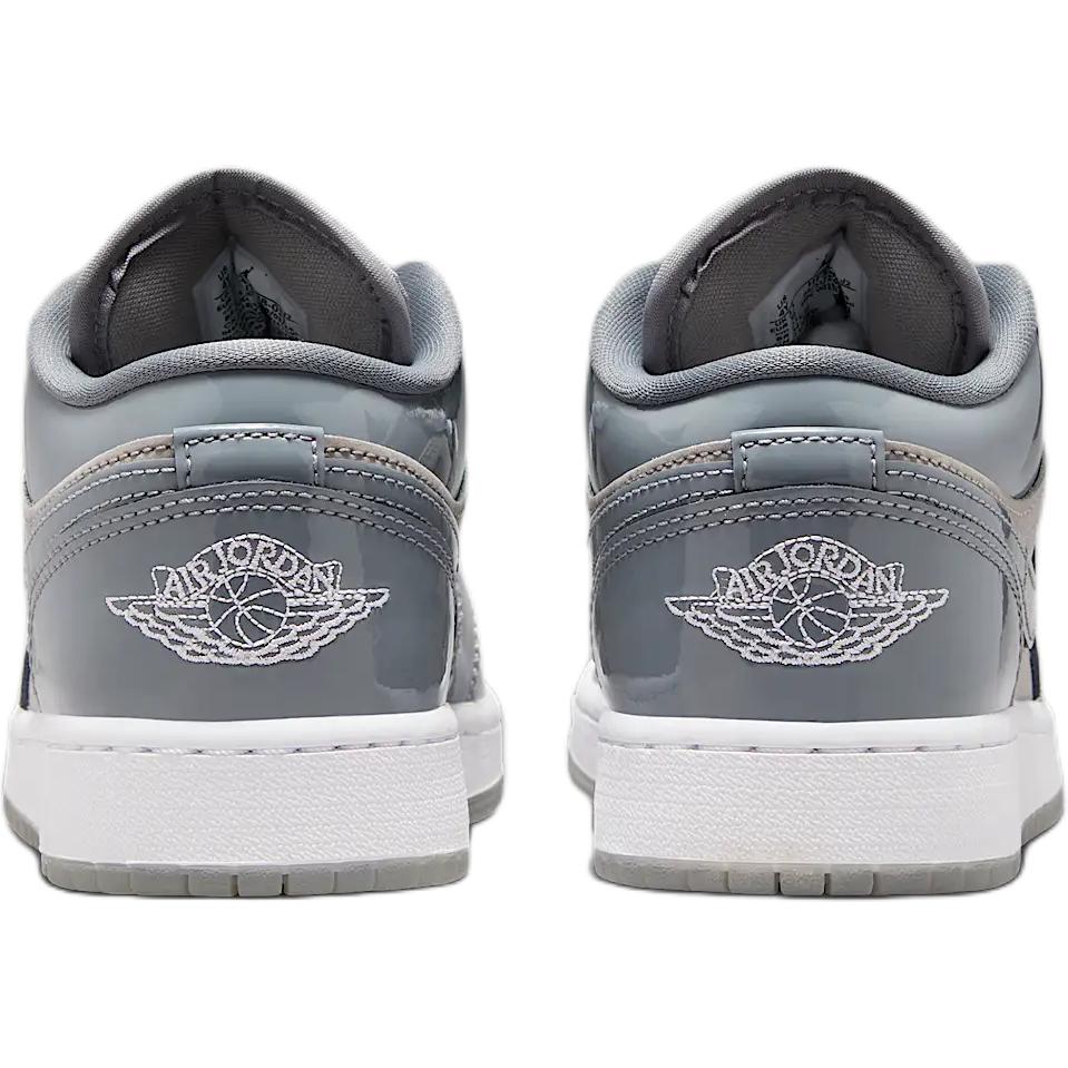 Air Jordan 1 Low SE GS Patent Cool Grey Medium Grey White Cool Grey HF3188-011