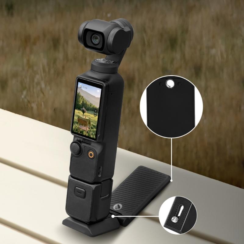 Multi Angle Magnetic Mounting Stand for Pocket 3 Camera Featuring Collapsible Stand Design and Anti Slip