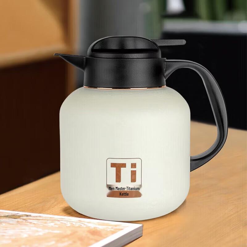 MENDASHI 1.4L Pure Titanium Thermal Stew Teapot