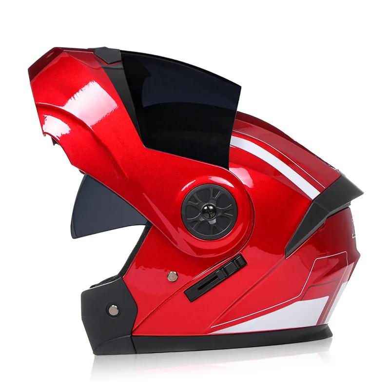 

Мужской Женский Персонализированный Мотоциклетный Шлем Флип-Ап Для Безопасности Даунхилл Мотокросс Гонки Модульный Полнолицевой Casco Moto Одобрено DOT XL