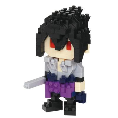 Kawada nanoblock Naruto Shippuden Uchiha Sasuke Idades 12 e Figura de 200 Peças, Para Cima, NBCC_135