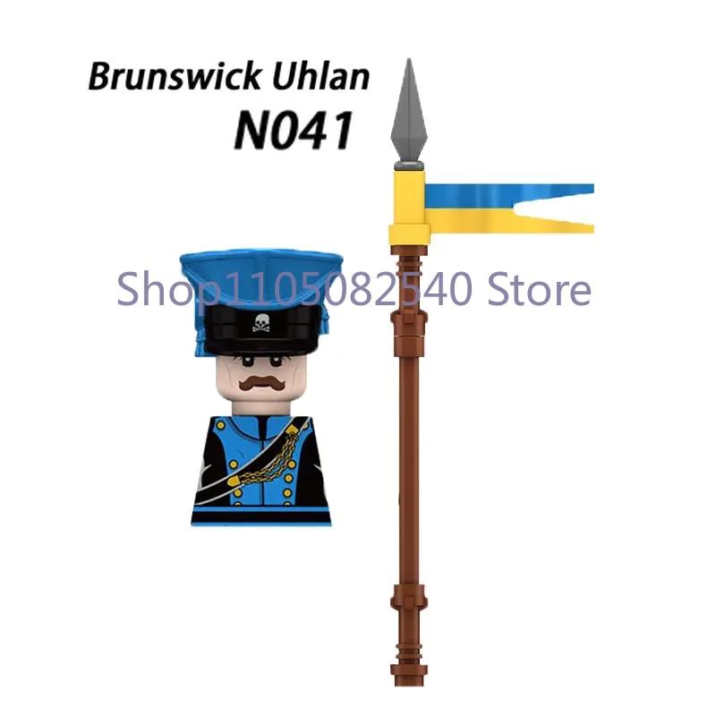 Medieval Military Soldier Figures Napoleon MOC Building Blocks Cavalry Weapons Shield Armor Cannon Militia Cowboy Toys Gift Z013