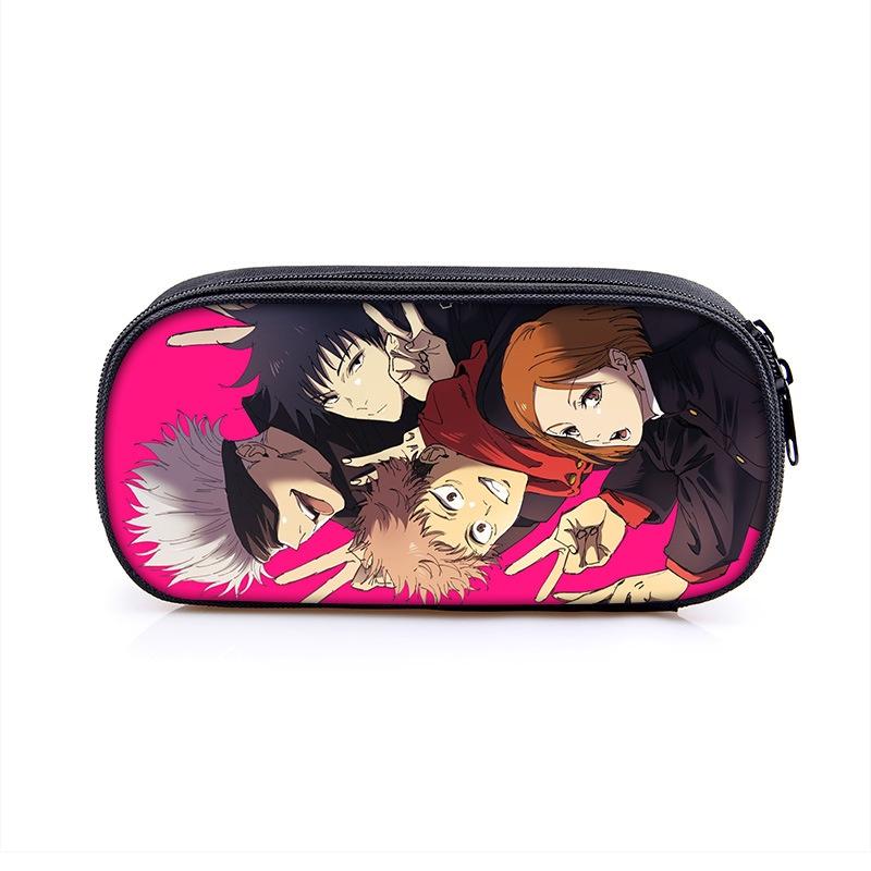 Jujutsu Kaisen Pencil Box With Large Capacity For Students And Makeup Essentials