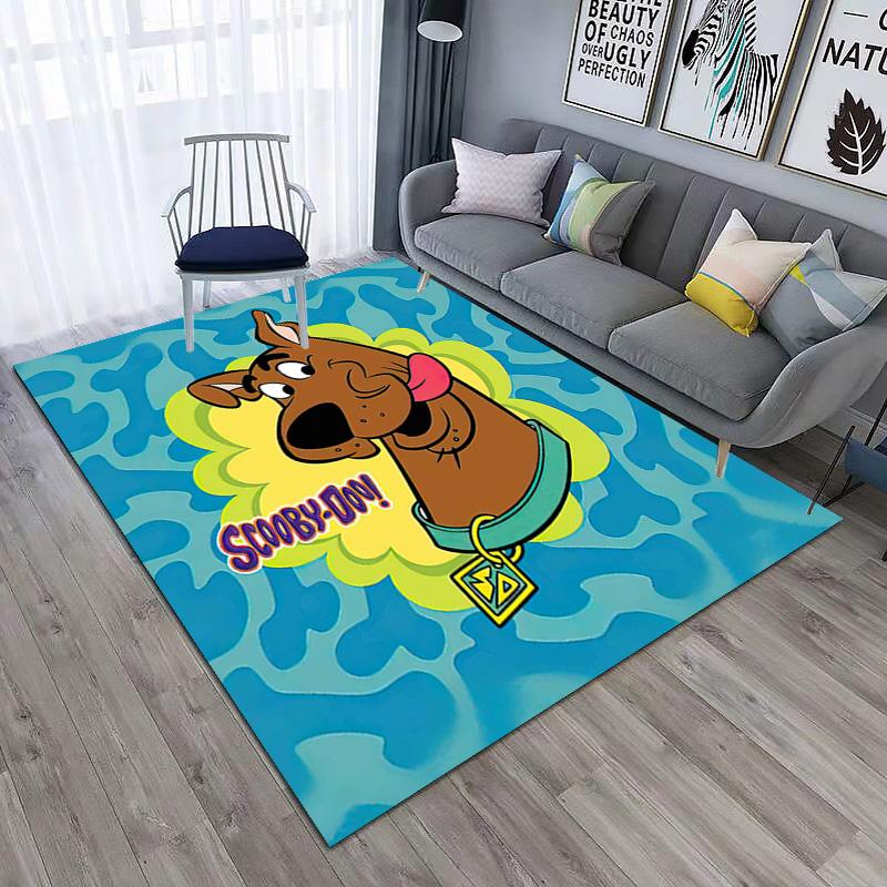 Halloween Cartoon Comedy Adventure Movie Scooby-Doo Carpet Is Suitable for Living Room and Bedroom Doormats Office Balcony Decorative Carpet V2