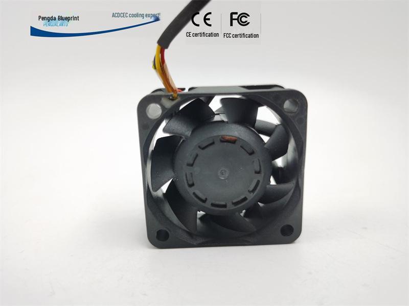 Pengda Lantu 4020 Turbo Edition 12V 0.41A PWM Temp-Controlled High-Speed 4CM Double Ball Bearing Cooling Fan
