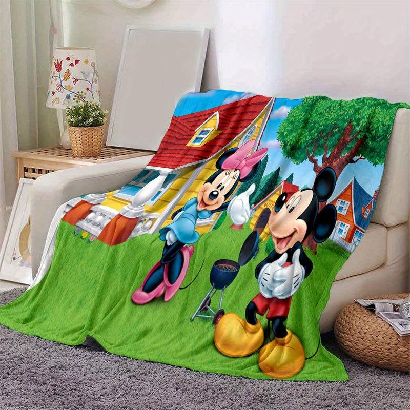 Mickey & Minnie Decke Weiche, Warme Flanell-Kuscheldecke für das Sofa, Weiche Warme Bettwäsche-Tagesdecke, Einzigartige Geschenkidee.