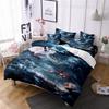 3D printed high-end Nezha trendy element down comforter bedding set, children's adult bedding set, zipper pillowcase bed set