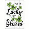 Patrick Green Clover Rustic Metal Wall Poster for Bar