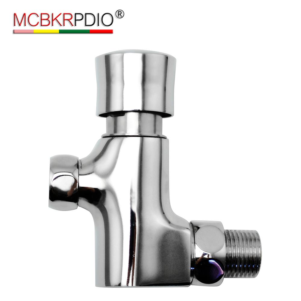 MCBKRPDIO Bath Toilet Urinal Flush Valve Manual Delay Automatic Shutoff Urinal Chrome Supply Exposed Fittings Flusher Valve светло-серый