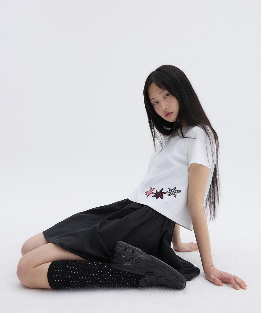 Ohesio Star Patchy T-Shirt, White
