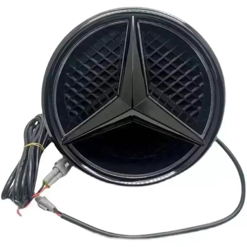 Car Front Grilled Star Light Emblem LED Illuminated Logo for Mercedes Benz GLC W205 W213 W204 CLA W253 GLK AMG B E Class Ashtray QC1