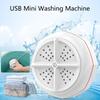 USB Plug-in Portable Mini Washing Machine Turbo Bubble Rotary Lightweight Washer Underwear & Socks Cleaning for The Lazy