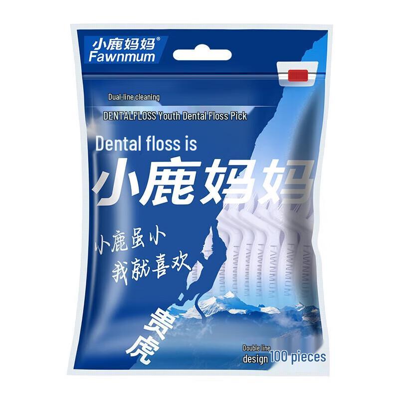 FAWNMUM Guihu Double Line Smooth Dental Floss Picks
