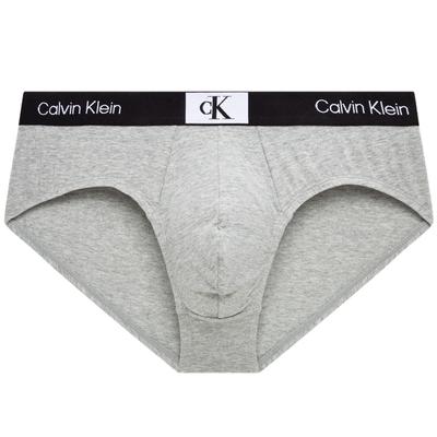 CK96 Series Jacquard Small Square Comfortable Cotton Briefs Men Underwear Coconut-Gray NB3402P7A