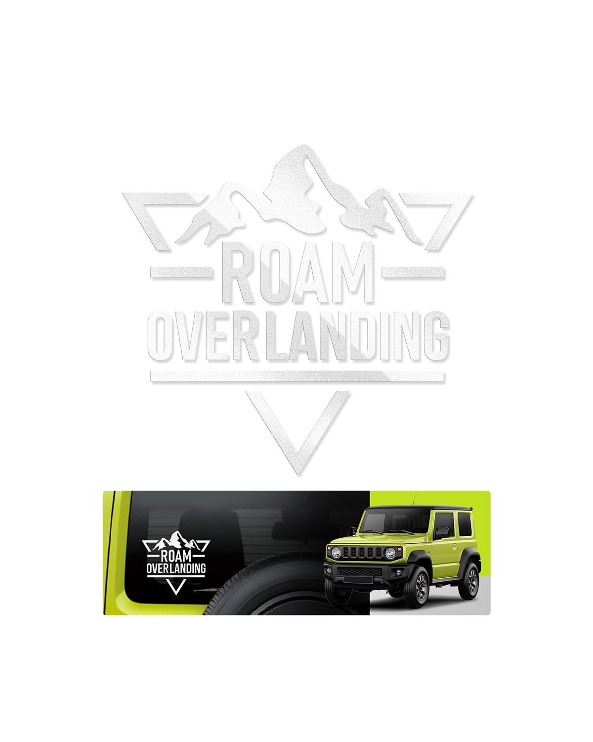 

Наклейка на автомобиль, Наклейка Jimny, Устойчивая к высоким температурам, Крутая, Водонепроницаемая наклейка, Водонепроницаемая, Наклейка на автомобиль (Тип B) белый