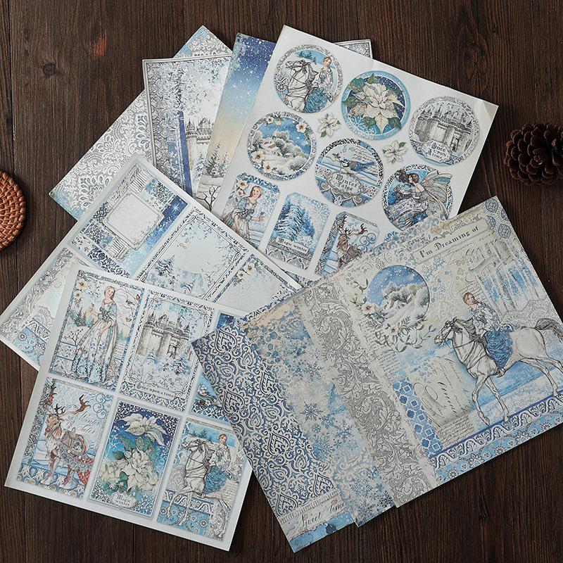 Stamperia Winter Tales Retro Fairy Collection: 15-Sheet Journal Paper Pack