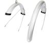Sunny Wheel PC Full Fender with U-Shaped Stays, Silver (for 20-inch Wheels) for Standard 20-inch Wheels, Width: Approx. 50mm
