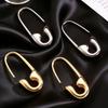 Sicherheitsnadel Ohrringe für Damen Minimalistische Hoop Pin Ohrringe Moderne Ohr-Creolen Stecker für täglichen Schmuck Street Dating Party