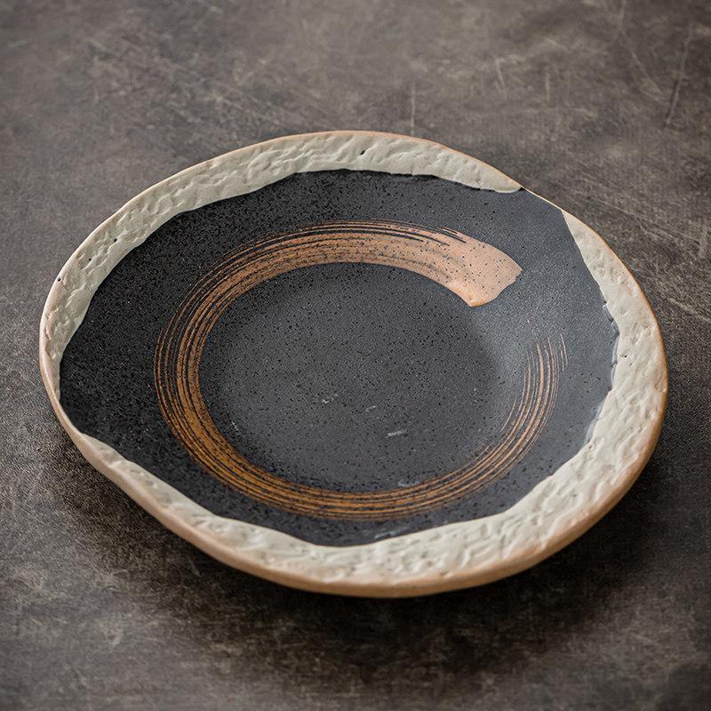 Ceramic Dinner Plate Sushi Appetizer Tableware High Foot Sushi Plate Dessert Plate Snack Plates Restaurant Specialty Tableware
