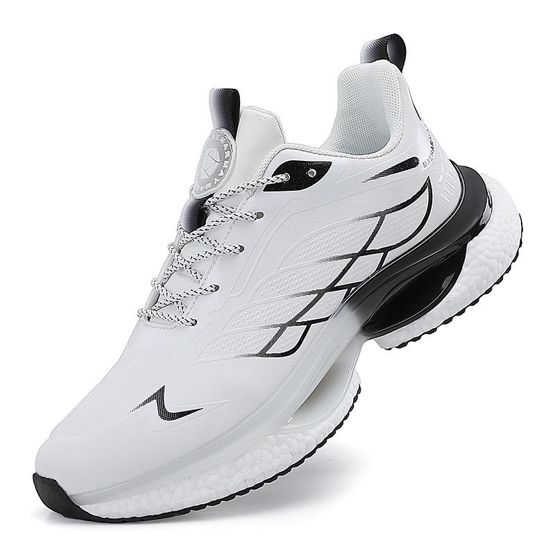 Men's Cross-Border Lightweight Dad Sneakers with Breathable Mesh & Popcorn Soles for Casual Running