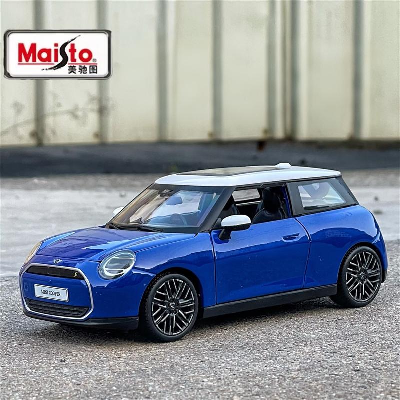 

Maist 1:24 MINI COOPER SE Alloy Mini Car Model Diecast Metal Classic Retro Car Vehicle Model Simulation Collection Kids Toy Gift синій