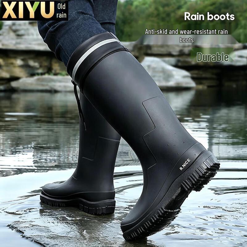 Xiyu Men s Lightweight Waterproof Rain and Chef Boots 42