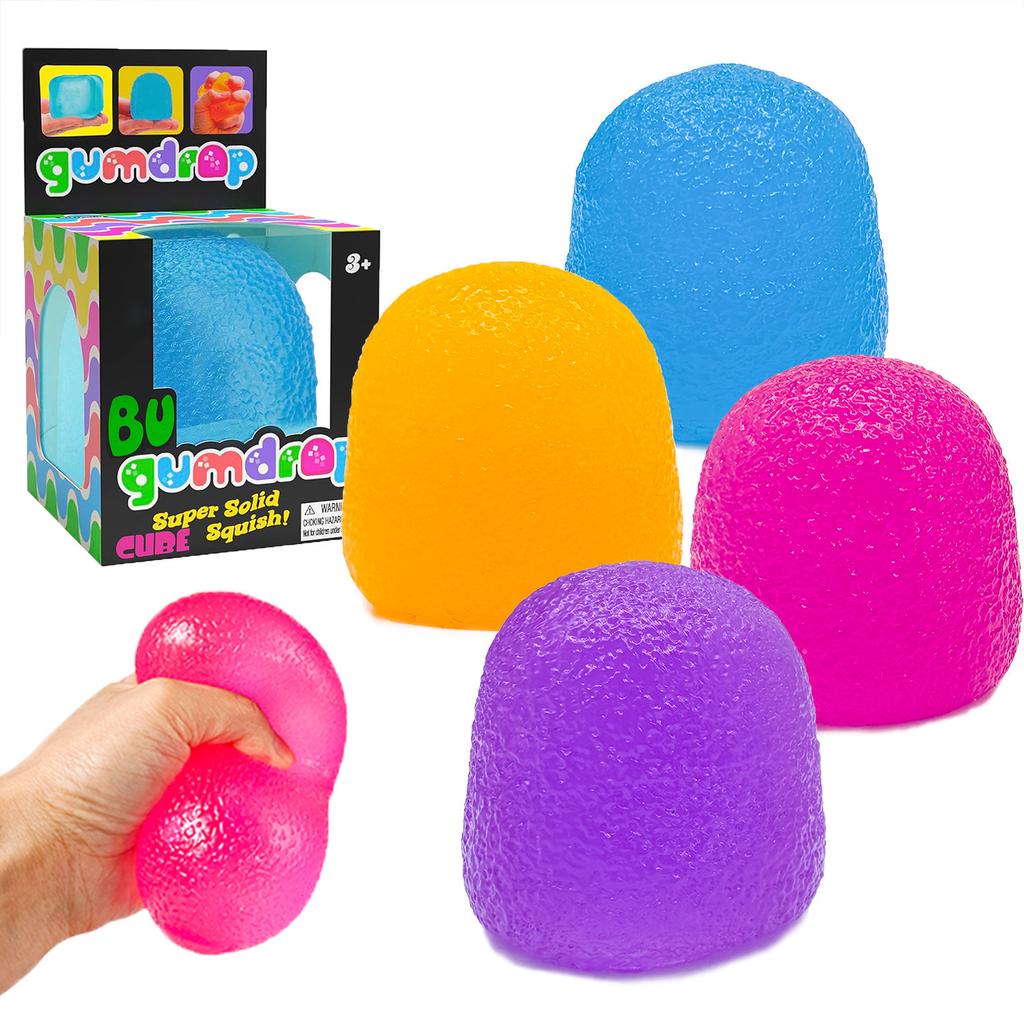 1/4pcs Rainbow Candy Squeeze Toys Squeeze Fun Slow Rebound Toy Stress Ball Shapable Maltose Stress Relieve Stress Hand Relax Toy