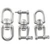 304 Stainless Steel Universal Figure 8 Swivel Snap Hook - Pet Leash Connector Shackle